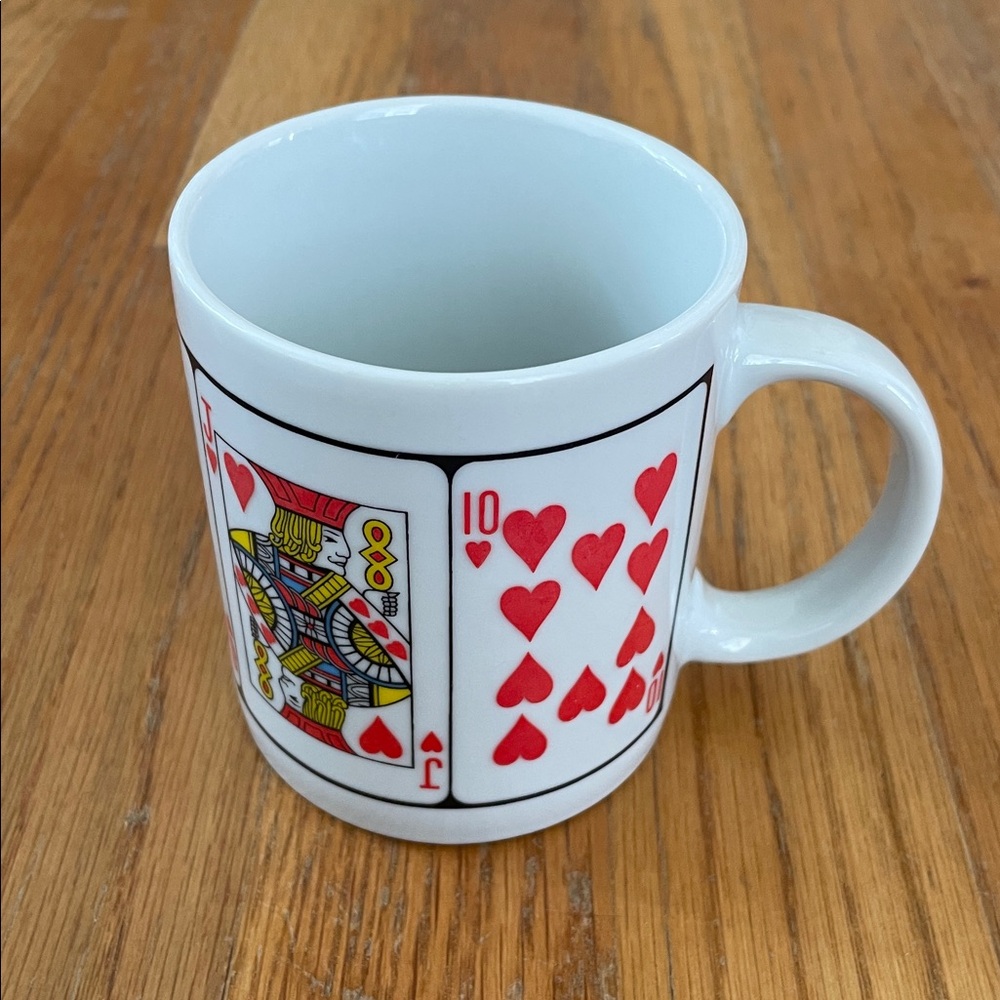 Vintage Royal Flush Hearts Mug